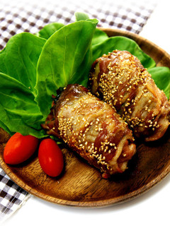 * 肉巻きキムチおにぎり♪-レシピのメイン写真