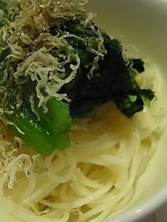 そうめんと小松菜のおひたし-レシピのメイン写真