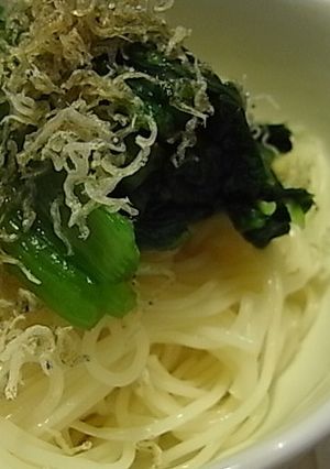 そうめんと小松菜のおひたし-レシピのメイン写真