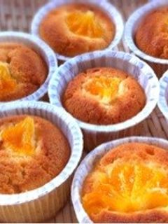 ハチミツみかんでカップケーキ-レシピのメイン写真
