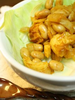 大豆とちくわのカレー炒め-レシピのメイン写真