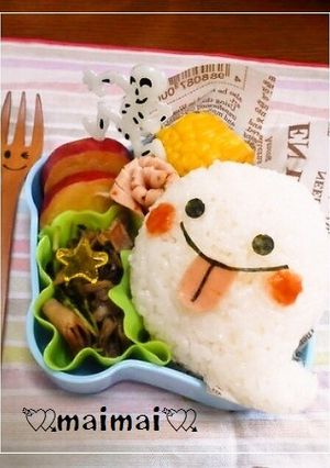 簡単☆おばけおにぎり＊ハロウィンキャラ弁-レシピのメイン写真