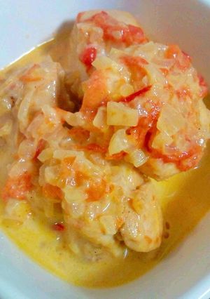 おうちビストロ！鶏肉とトマトのクリーム煮-レシピのメイン写真