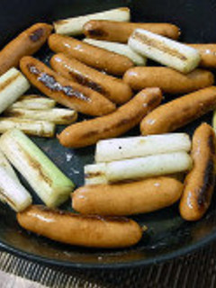 かんたん♪ ウインナーとネギの塩焼き-レシピのメイン写真
