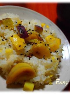 栗とさつまいものうるち米入りおこわ-レシピのメイン写真