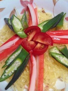 そうめん瓜で中華サラダ♪-レシピのメイン写真