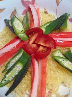 そうめん瓜で中華サラダ♪-レシピのメイン写真