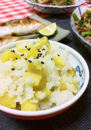 さつまいもの炊き込みごはん♪-レシピのメイン写真
