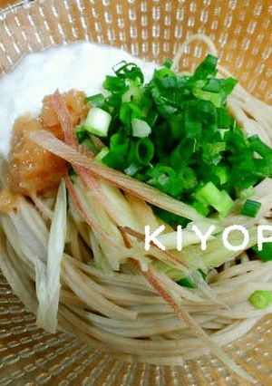 ♡梅とろろのさっぱり蕎麦♡-レシピのメイン写真
