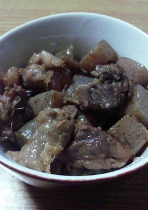 ☆簡単☆炊飯器で牛スジとこんにゃくの煮込-レシピのメイン写真