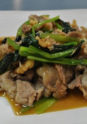 豚肉と小松菜の味噌ラー炒め-レシピのメイン写真
