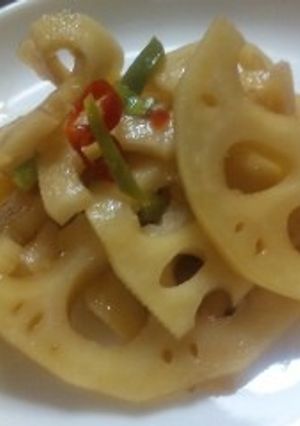超ｶﾝﾀﾝ♪唐辛子と蓮根の甘酢漬-レシピのメイン写真