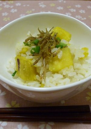 ✿さつまいもご飯じゃこのせ✿-レシピのメイン写真