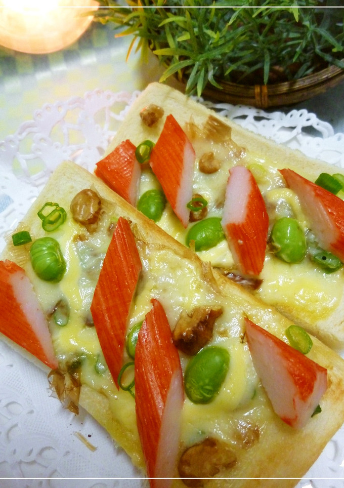 わさび風味♡カニカマの和風トースト-レシピのメイン写真