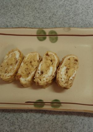 超簡単うま！卵焼き（肉味噌風そぼろ入り）-レシピのメイン写真