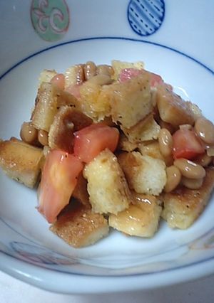 納豆クルトン和え-レシピのメイン写真