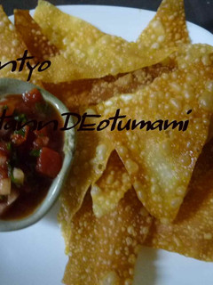 ワンタンの皮deおつまみ♪-レシピのメイン写真