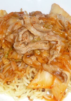 【豚キムチスーラ—焼きそば。】-レシピのメイン写真