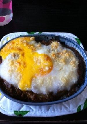 ふんわりとろろの焼きカレー-レシピのメイン写真