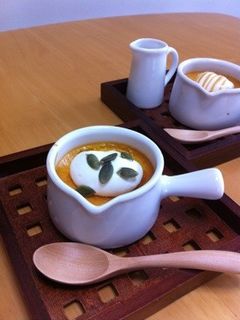 ハチミツかぼちゃプリン-レシピのメイン写真