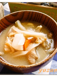 豚汁ならぬ鶏皮汁❤コラーゲンたっぷり❤-レシピのメイン写真