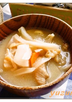 豚汁ならぬ鶏皮汁❤コラーゲンたっぷり❤-レシピのメイン写真