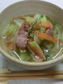 簡単!キャベツたっぷり野菜スープ-レシピのメイン写真