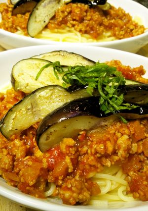 簡単・我が家流♪ナスのミートソースパスタ-レシピのメイン写真