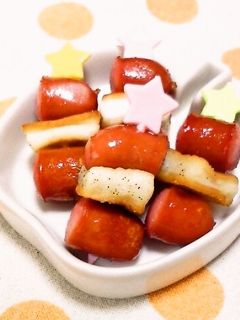 お弁当に♪ウインナーとはんぺんピック♪-レシピのメイン写真