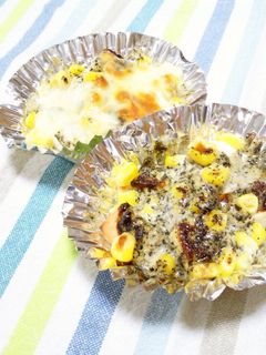 はんぺん&コーンのごまマヨ焼き☆-レシピのメイン写真