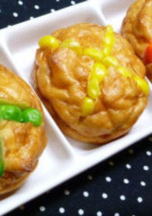 ★紀文「魚河岸あげ」★でカラフルお花★-レシピのメイン写真