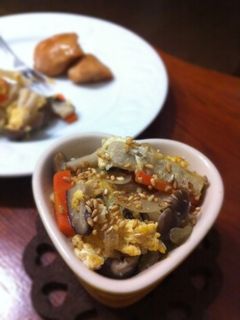 高野豆腐ときのこの卵とじ-レシピのメイン写真