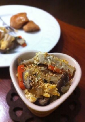 高野豆腐ときのこの卵とじ-レシピのメイン写真