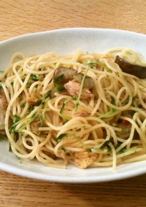 ツナと豆苗のヘルシー★ペペロンチーノ-レシピのメイン写真