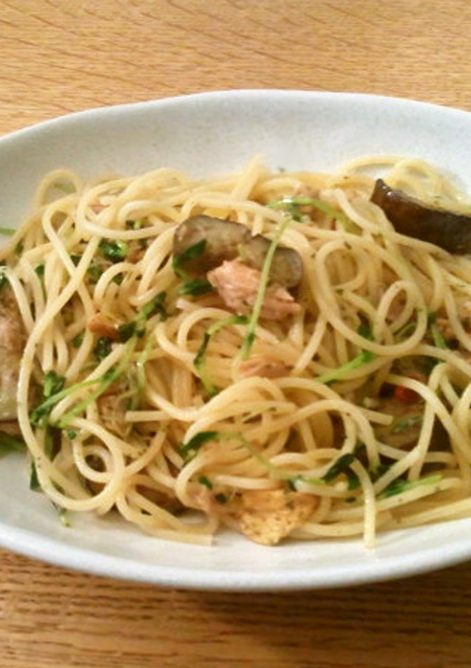 ツナと豆苗のヘルシー★ペペロンチーノ-レシピのメイン写真