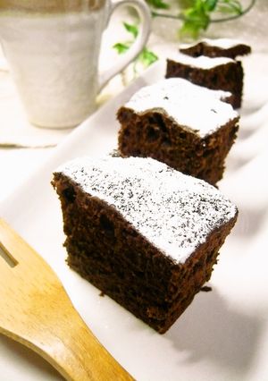 ＊シリコンスチーマーで＊蒸しチョコケーキ-レシピのメイン写真