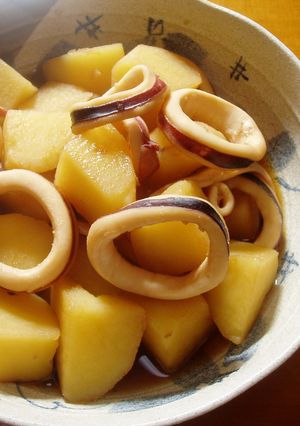 ヘルシー！いかとじゃがいもの煮物-レシピのメイン写真