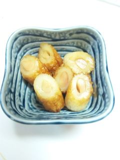 新生姜ちくわで巻いて甘辛煮-レシピのメイン写真