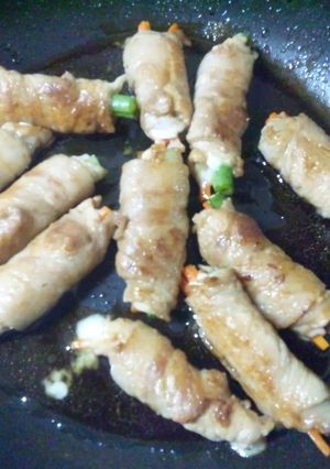 チーズ入り肉巻き野菜-レシピのメイン写真