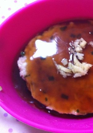 つくねの和風あんかけレンジ蒸し-レシピのメイン写真