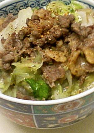 もりもりガッツリ牛レタス丼♪濃厚旨ダレ☆-レシピのメイン写真