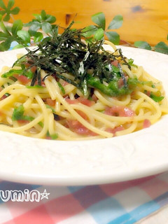 ♡梅干しと大葉のバター醤油パスタ♡-レシピのメイン写真