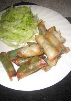 サンマ蒲焼缶の春巻揚げ-レシピのメイン写真