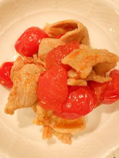 豚肉とミニトマトの炒め物-レシピのメイン写真