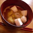 はんぺんと栗のお味噌汁