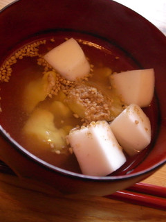 はんぺんと栗のお味噌汁-レシピのメイン写真