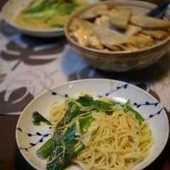 รูปของ オクラと葱のアーリオオーリオスパゲティ