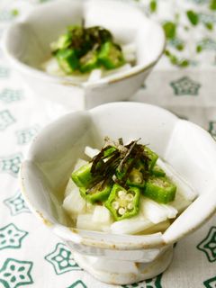 長いもとオクラの和えもの*わさび風味-レシピのメイン写真