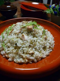 野沢菜漬と焼き鯵のお寿司-レシピのメイン写真