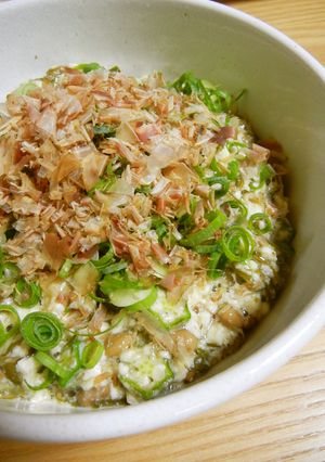 三つのネバネバ素材で♪ヘルシー豆腐！-レシピのメイン写真